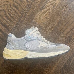 Golden Goose Gray and Cream Sneakers: lightly worn